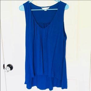 Boston Proper Royal Blue High Low Tank